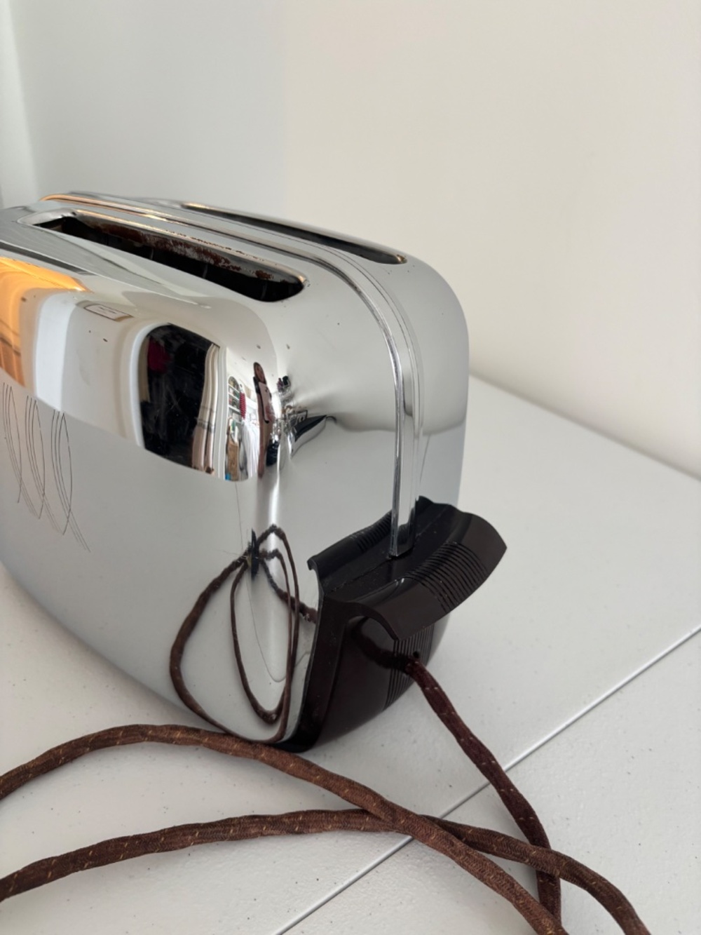 Vintage 1950's chrome Toastmaster 1B14 two slice toaster mid century working - Picture 3 of 16